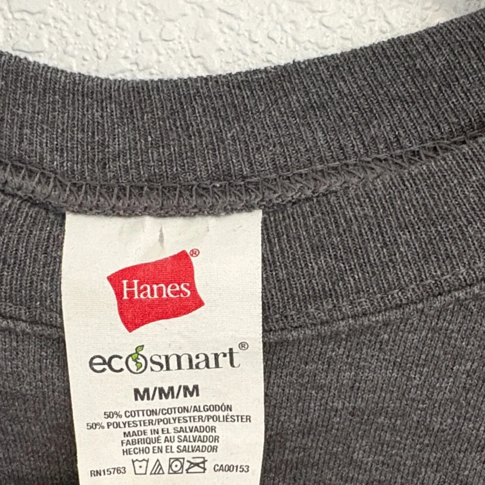 Hanes EcoSmart Unisex Fleece Sweatshirt Charcoal Gray
